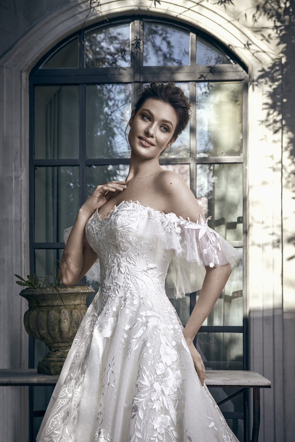 Amabella Helen-Bohem Kayık Romantik Gelinlik